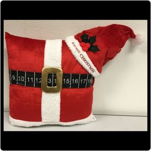 Santa Christmas Countdown Pillow